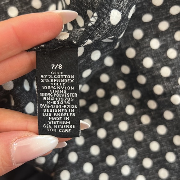 Black polka dot dress - Picture 4 of 5